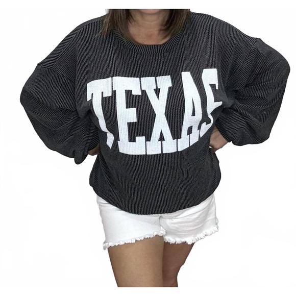 BUCKETLIST Tops - NEW BUCKETLIST lone star spirit pullover in grey